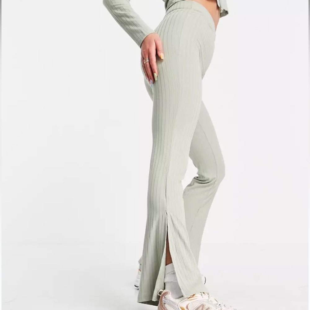 ASOS Sage Green Flared Leggings